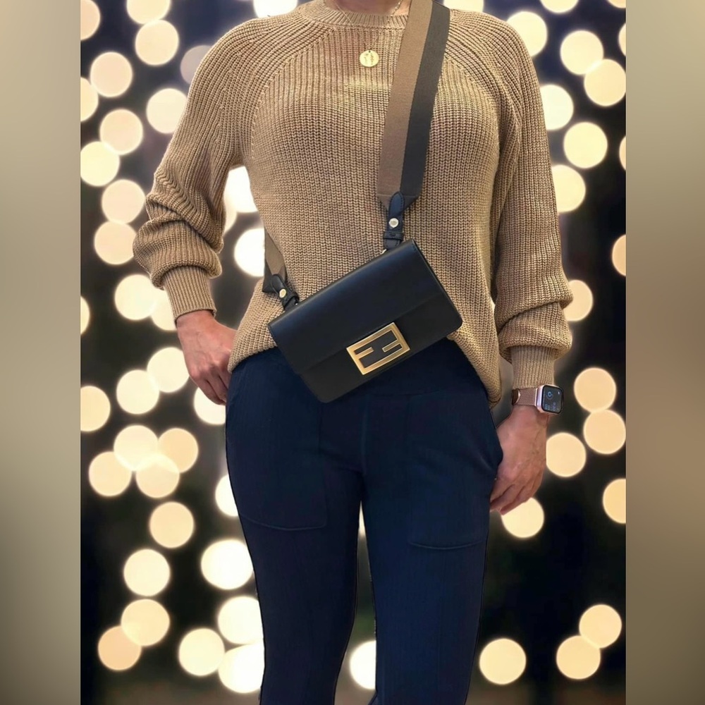 Brand New FENDI Leather Baguette Bag